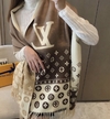 Cachecol Echarpe Cashmere Louis Vuitton Marrom e Bege Italiana
