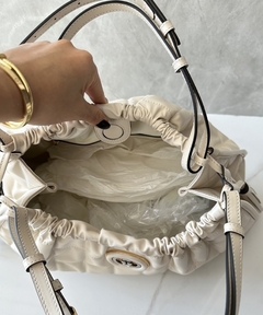 Bolsa Tote Média Gucci Deco Branca Italiana - comprar online