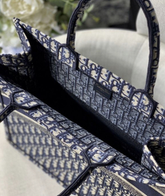 Bolsa Dior Book Tote Oblique Azul Italiana - loja online