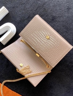 Imagem do Bolsa YSL Kate Croco Nude Italiana