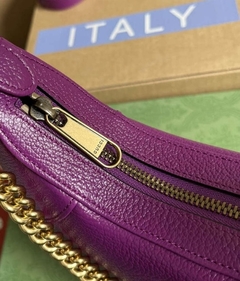 Bolsa Gucci Aphrodite Roxo Italiana - Romaly Grifes Bolsas