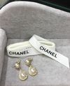 Brinco Chanel Dourado com Pérola Italiana