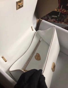 Bolsa D&G Devotion Matelassê Branca Italiana