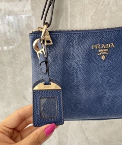 Bolsa Prada Tessuto Hobo Azul Marinho Italiana na internet