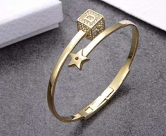 Bracelete Dior Dourado Italina