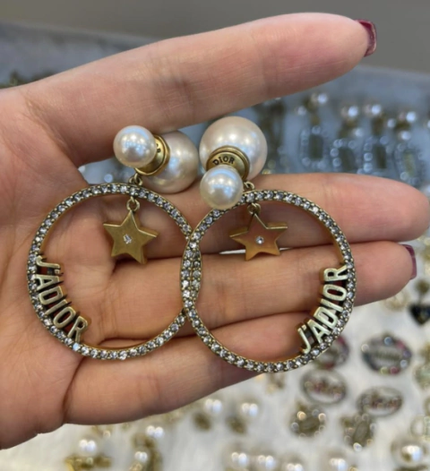 Brinco J'ADior Tribales Argola com Brilho Italiana