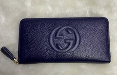 Carteira Gucci Soho Azul Marinho Italiana
