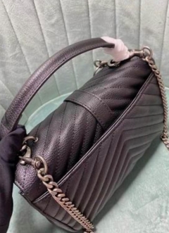 Bolsa YSL College Preta Italiana - loja online