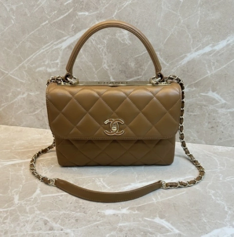 Bolsa Chanel Trendy CC Caramelo Italiana