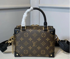 Bolsa Louis Vuitton Petite Malle Souple Monogram Preto Italiana - loja online