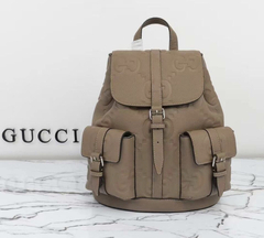 Mochila Gucci GG Média Bege Italiana