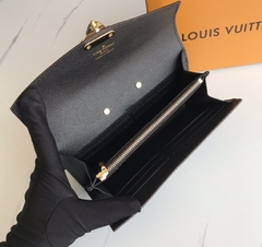 Carteira Louis Vuitton Pallas Preta Italiana - Romaly Grifes Bolsas