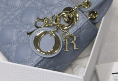 Bolsa Lady Dior Micro Azul Italiana - comprar online