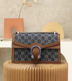 Bolsa Gucci Dionysus Média Denim GG Azul Italiana