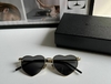 Óculos YSL Coração Preto com Dourado Italiana