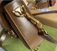 Bolsa Gucci Horsebit 1955 Mini Italiana - Romaly Grifes