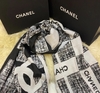 Echarpe Chanel Preto e Branco Italiana