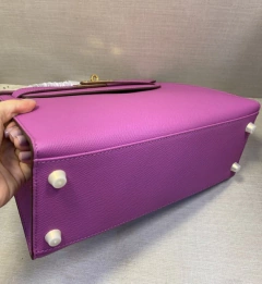 Bolsa Hermès Kelly 28 Rosa Epsom Italiana - loja online