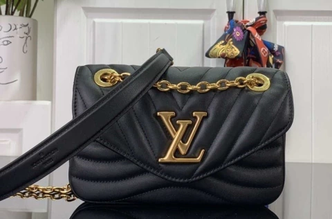 Bolsa Louis Vuitton New Wave Chain Preta Italiana