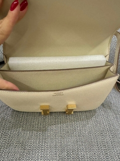 Bolsa Hermes Constance Off White com Dourado 24 Italiana - Romaly Grifes Bolsas