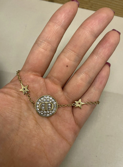 Pulseira Dior CD com Brilho Italiana - comprar online