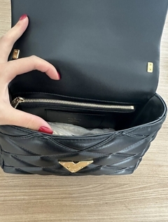 Bolsa Louis Vuitton Preta GO 14 Mm Italiana - Romaly Grifes Bolsas