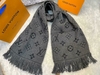 Cachecol Louis Vuitton Cinza Escuro Italiana