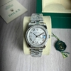 Relógio Rolex 36mm Prata com Fundo Branco Italiana