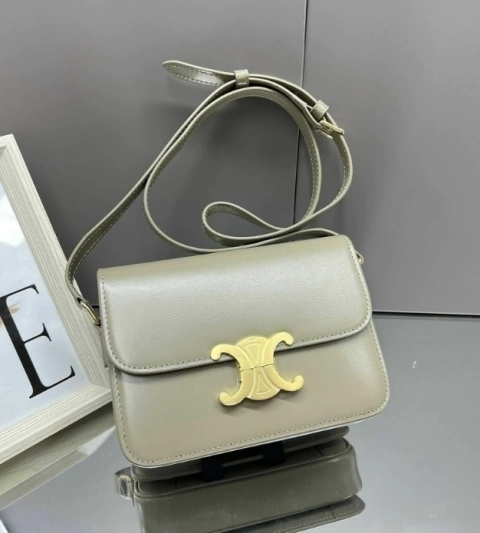 Bolsa Celine Teen Cinza Italiana