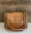 Bolsa YSL Niki Média Caramelo Italiana