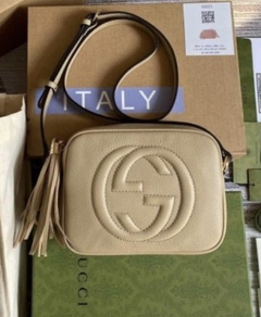 Bolsa Gucci Soho Disco Bege Italiana