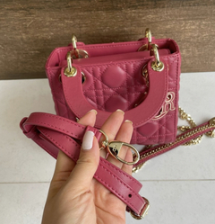 Bolsa Lady Dior Mini Vinho Italiana - comprar online