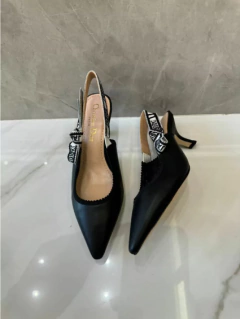 Scarpin Christian Dior J'Adior Slingback Preto Italiana - comprar online