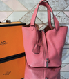 Bolsa Hermes Picotin Lock 18 Rosa Italiana