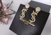 Brinco YSL Dourado com Strass Italiana