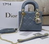 Bolsa Lady Dior Mini Azul Italiana