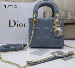 Bolsa Lady Dior Mini Azul Italiana