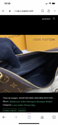 Bolsa Louis Vuitton Boulogne Monogram Italiana na internet
