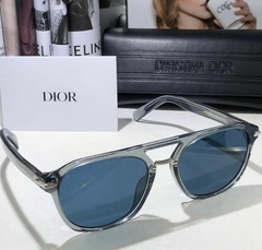 Óculos De Sol Dior Black Suit Masculino Acetato Cinza Italiana