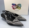 Pump Slingback Prada Com Brilho Italiana