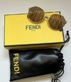 Óculos Fendi Marrom com Dourado Italiana