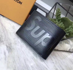 Carteira Louis Vuitton Supreme Preta Italiana