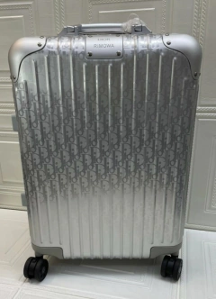 Mala de Cabine Dior e Rimowa Cinza Oblique Italiana
