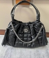 Bolsa Tote Média Gucci Deco Preta Italiana