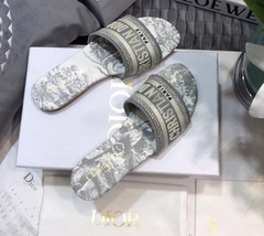 Rasteira Flat Dway Christian Dior Cinza Italiana na internet