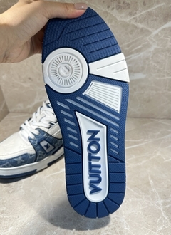 Tênis Louis Vuitton Azul Jeans Masculino Italiana - loja online