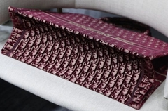 Bolsa Dior Book Tote Oblique Vermelha Italiana na internet
