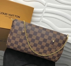 Bolsa Louis Vuitton Favorite Mm Damier Ebene Italiana - Romaly Grifes Bolsas
