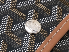 Bolsa Goyard St Louis Preto Com Alça Caramelo Grande Italiana na internet