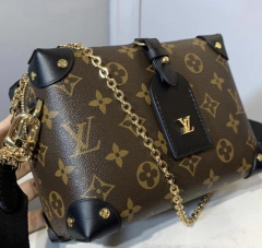 Bolsa Louis Vuitton Petite Malle Souple Monogram Preto Italiana - Romaly Grifes